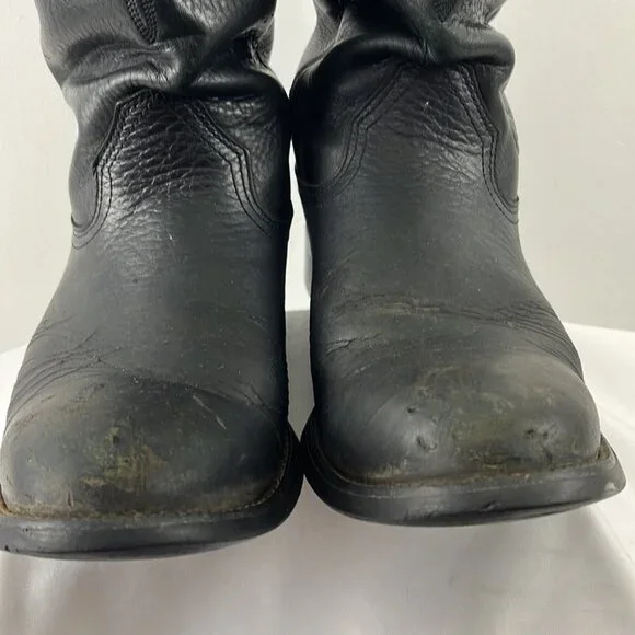 Ariat Men’s Black Leather Work Boots - Picture 5 of 14